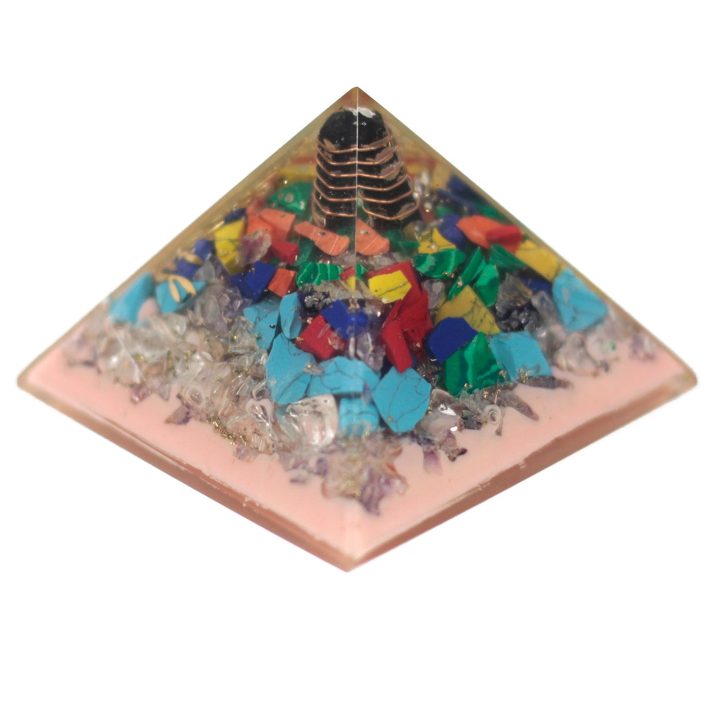 Lrg Organite Pyramid 70mm - Tree（earth base)