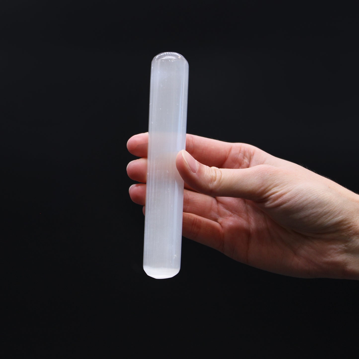 Selenite Wand - 16 cm (Round Both Ends)