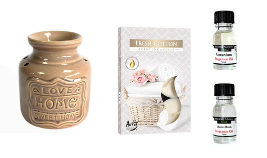 Home Oil Burner and Fragrance Oils Kit
