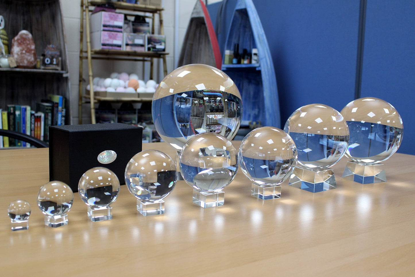 Crystal Ball on Stand 100mm