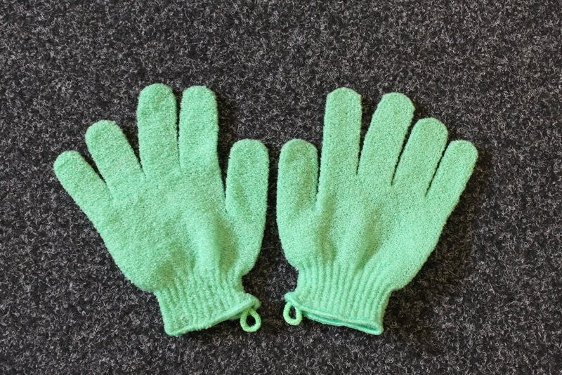 Exfoliating Gloves - Green