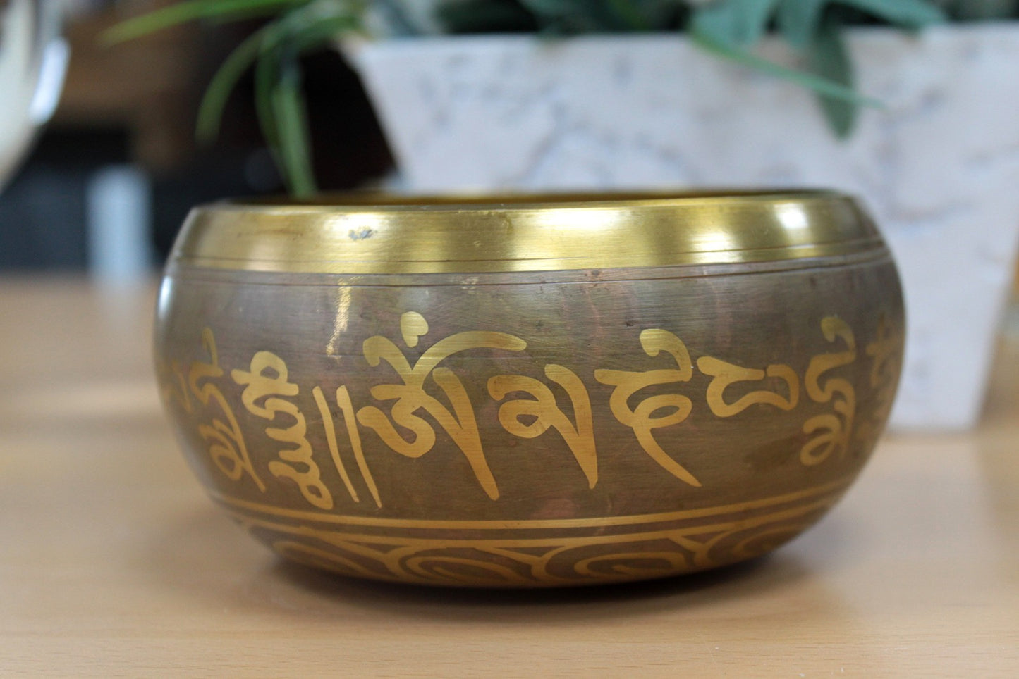 Lrg Five Buddha Singing Bowl