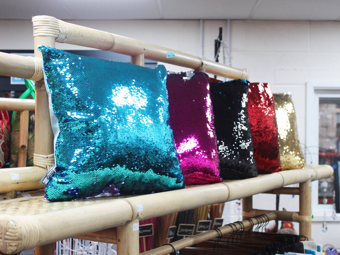 Mermaid Cushion Covers - Molten Gold & Quicksilver