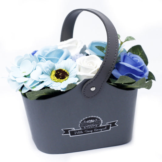 Bouquet Petite Basket - Soothing Blues