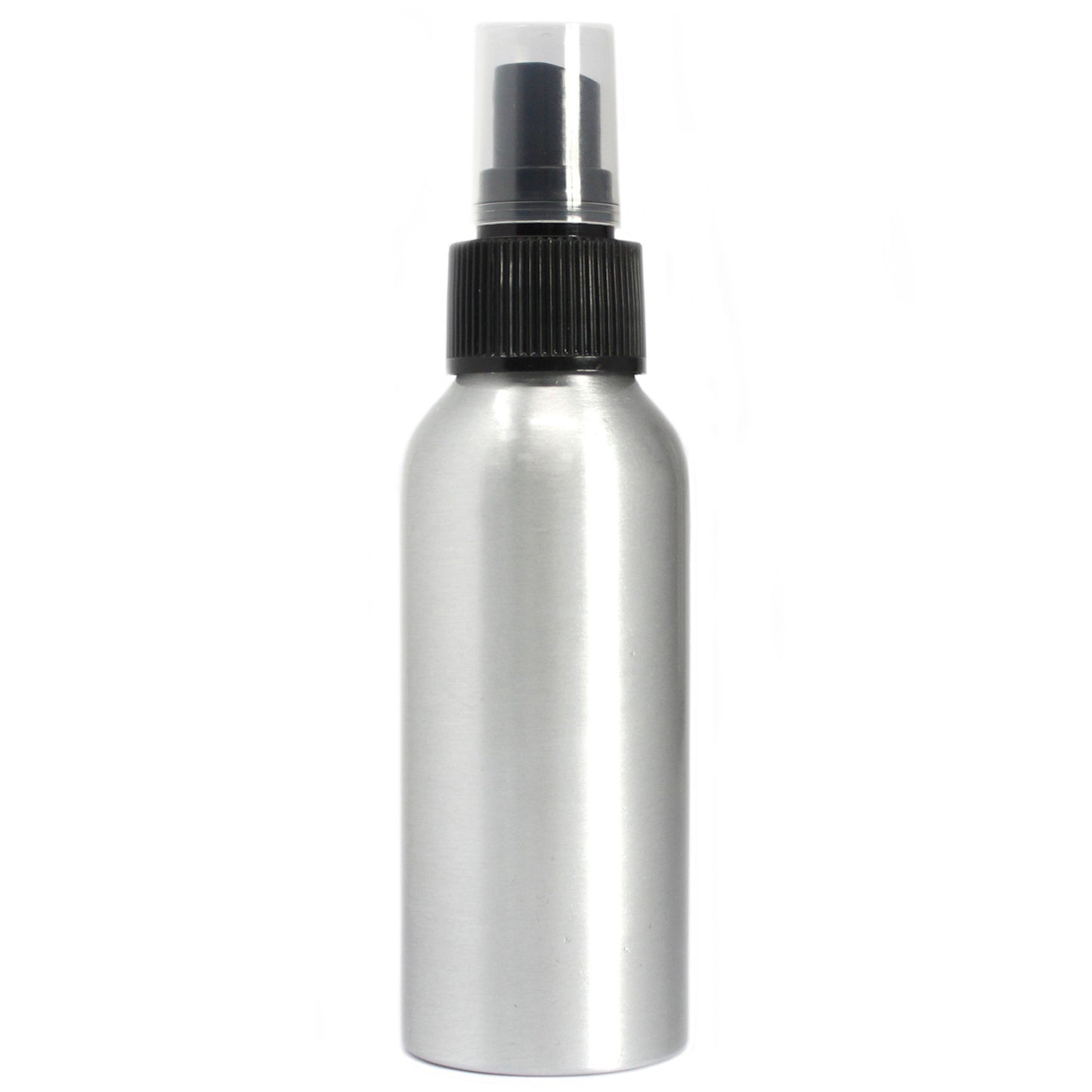 100ml Aluminium Bottle with Black Spray Top