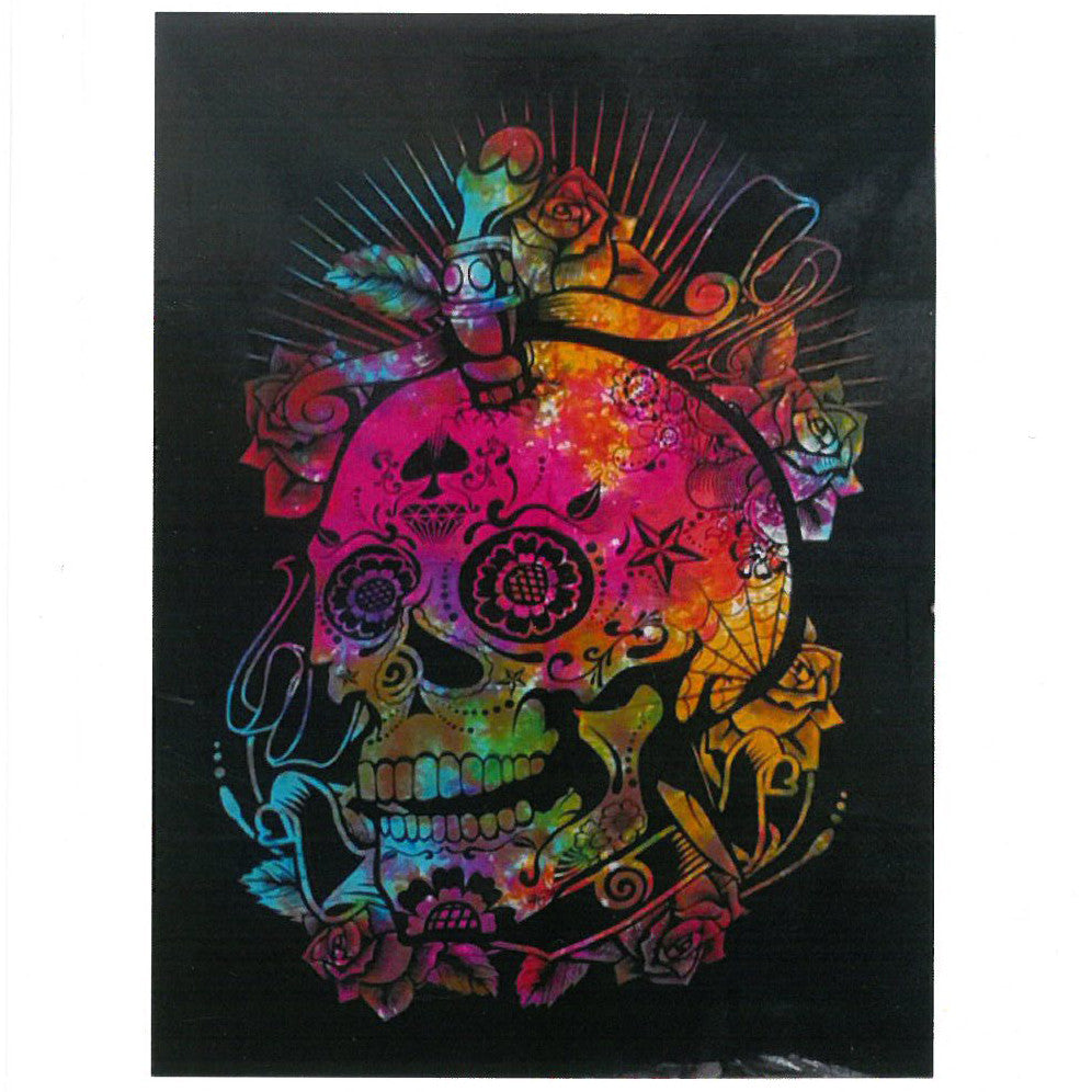 Cotton Wall Art - Day of the Dead Skull