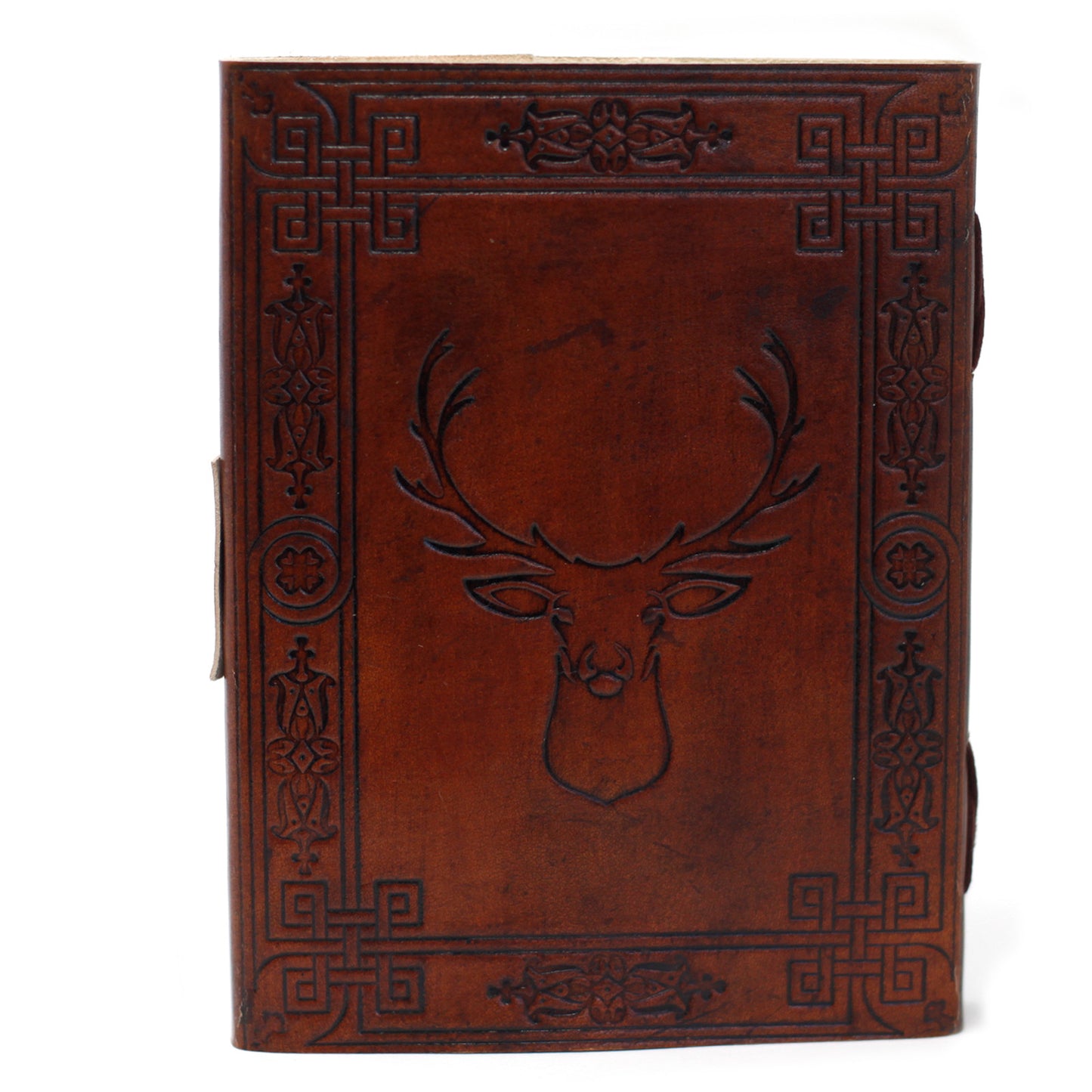 Leather Stag Notebook (6x8")