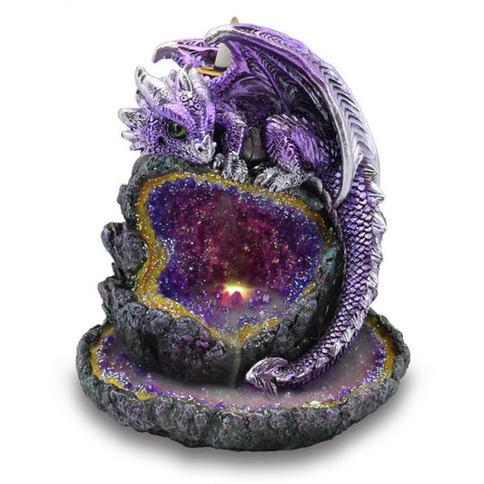 Crystal Cave Purple Dragon LED Backflow Incense
Burner