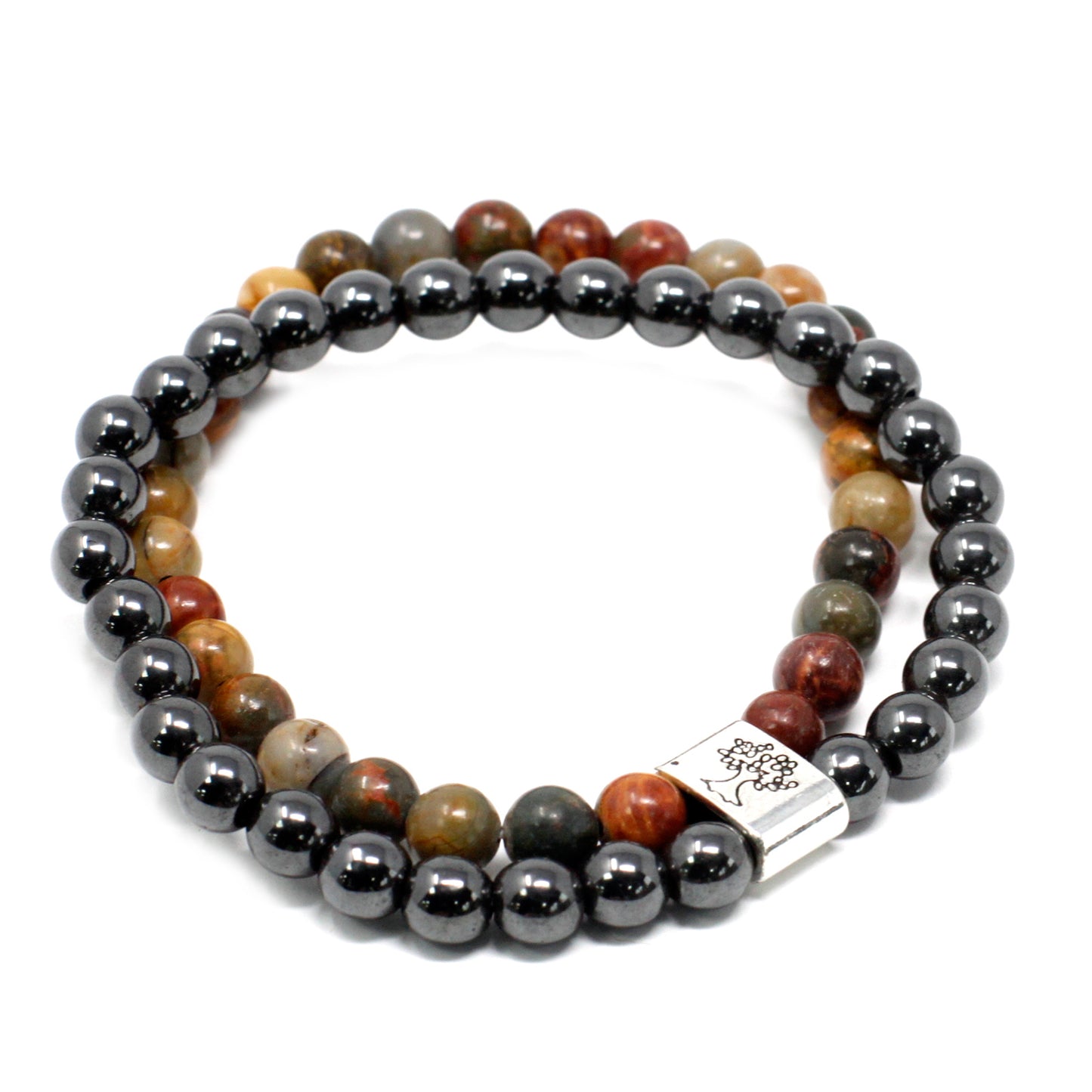 Magnetic Gemstone Bracelet - Picasso Jasper