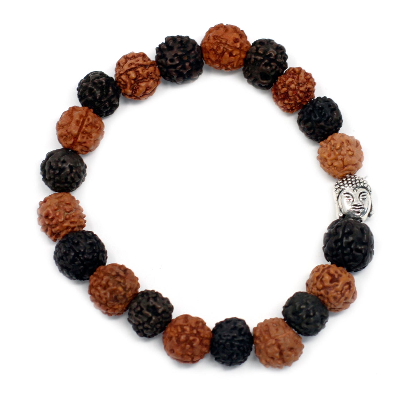 Rudraksha Buddah Bangle Mala - Mix