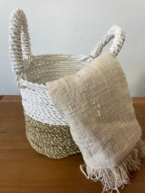 Seagrass Basket Set - Natural White