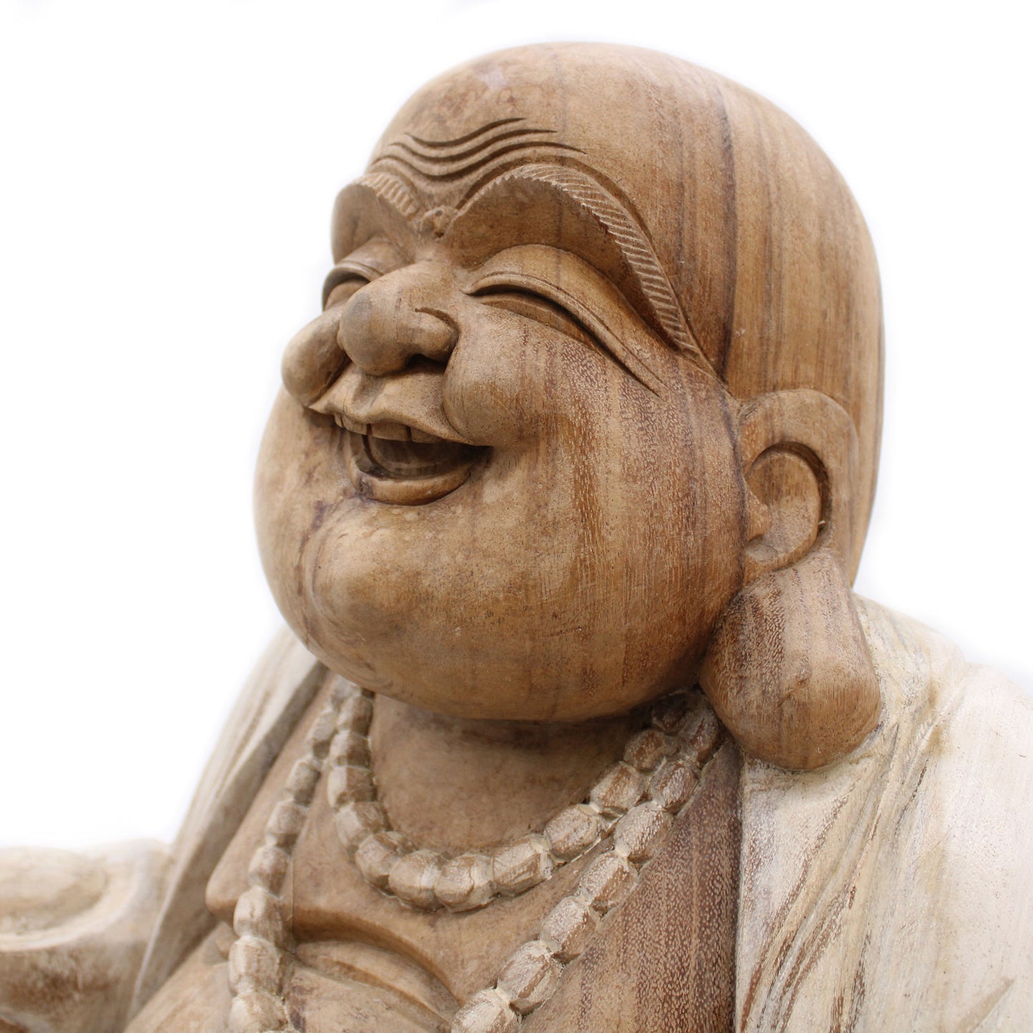 Happy Buddha - Whitewash 50cm