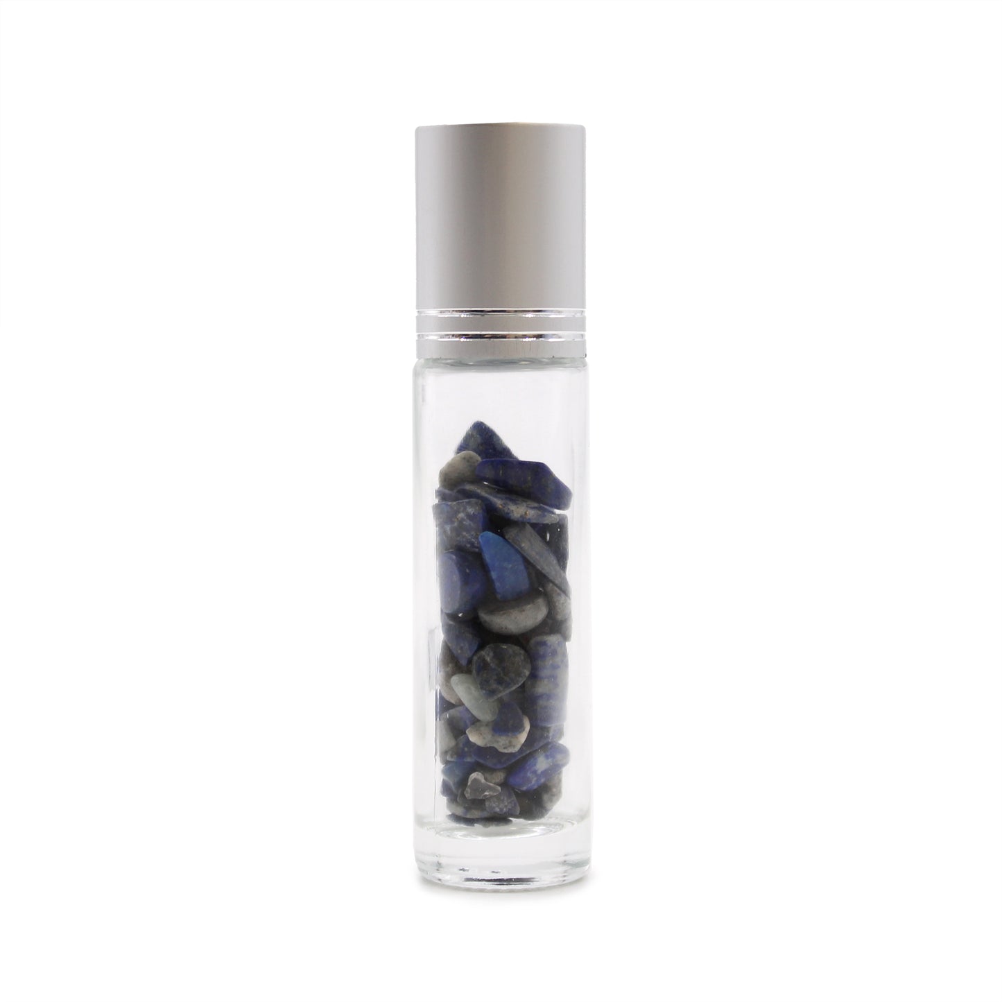 Gemstone Essential Oil Roller Bottle - Sodalite  - Silver Cap