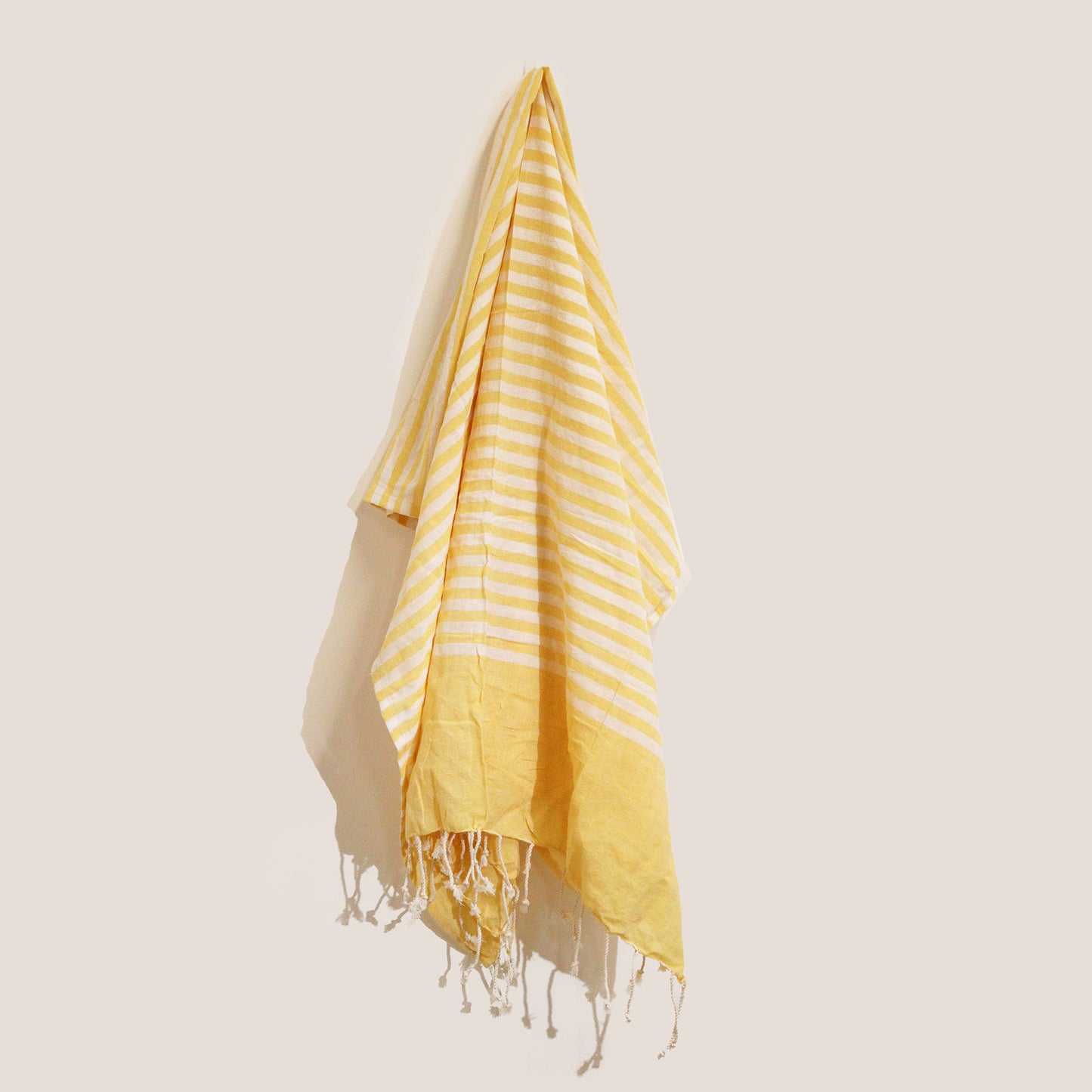 Cotton Pario Throw - 100x180 cm - Sunny Yellow