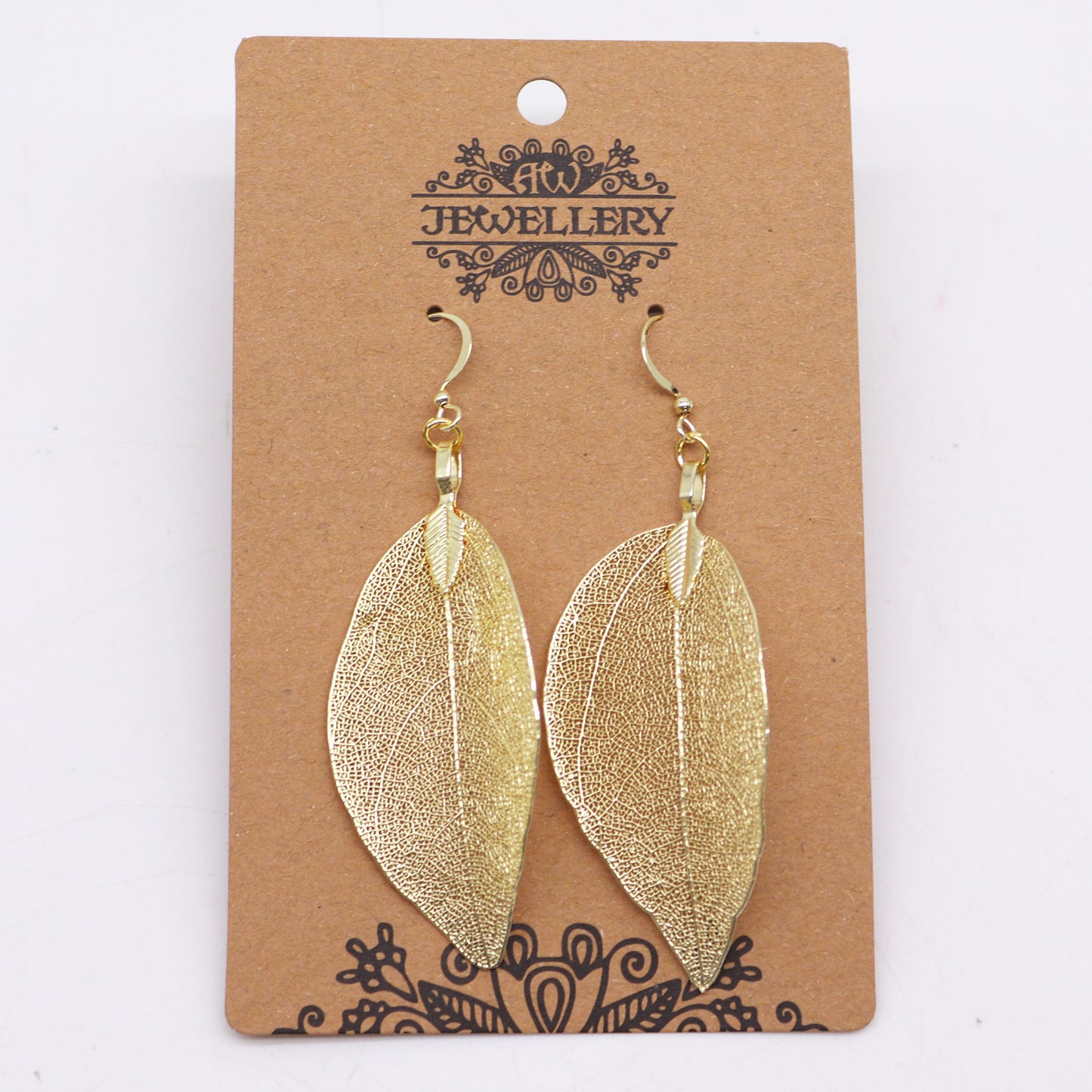 Earrings - Bravery Leaf - Gold