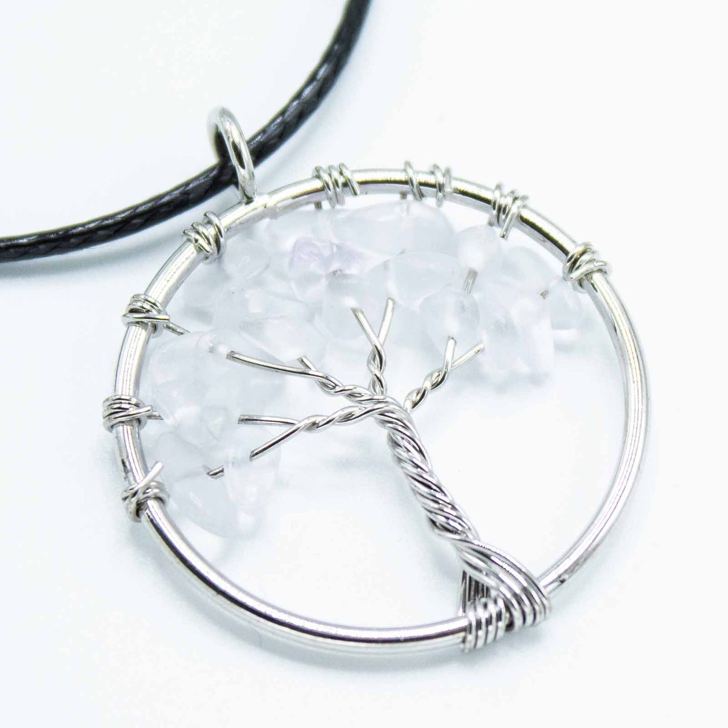 Tree of Life Pendant - Rock Crystal