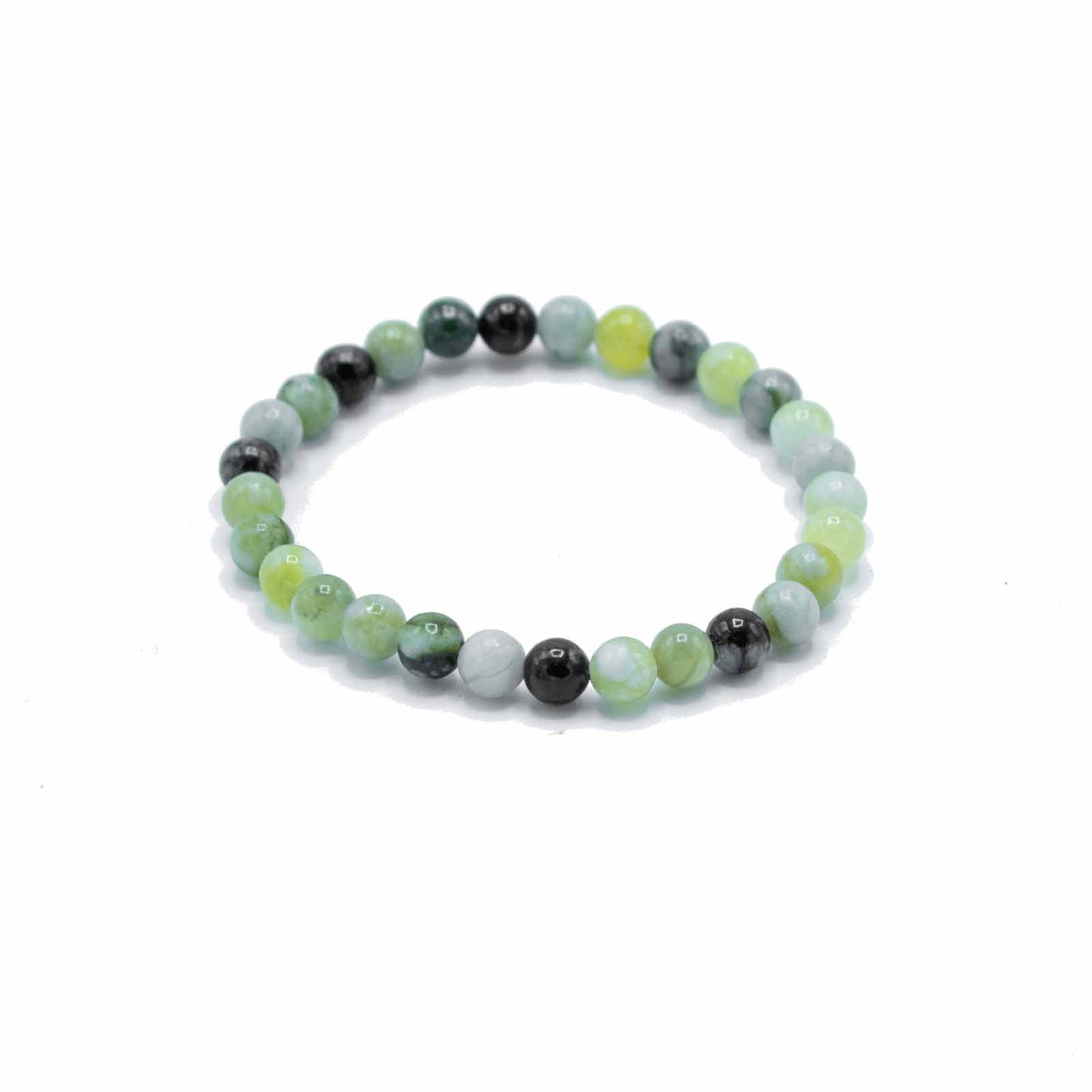 Gemstone Manifestation Bracelet - Olive Jade - Healing