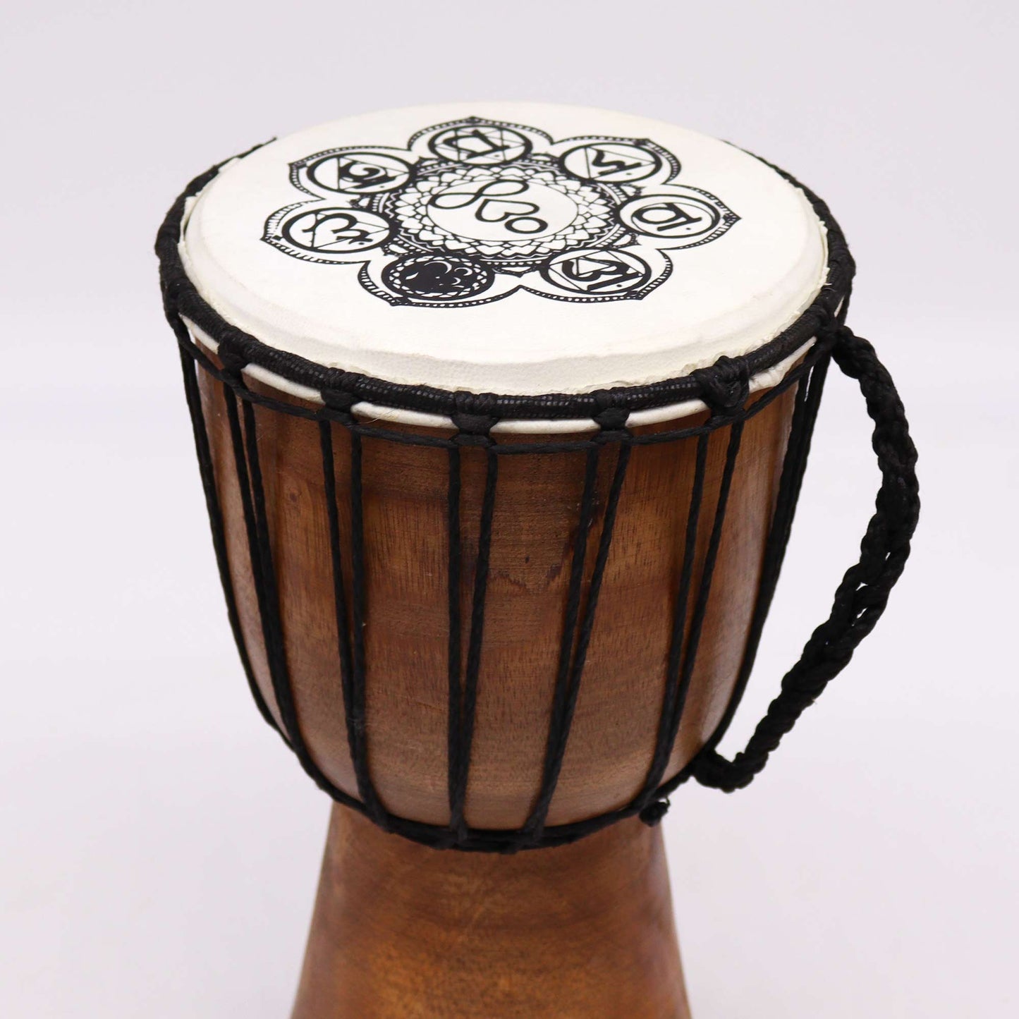 Chakra Wide Top Djembe Drum - 30cm