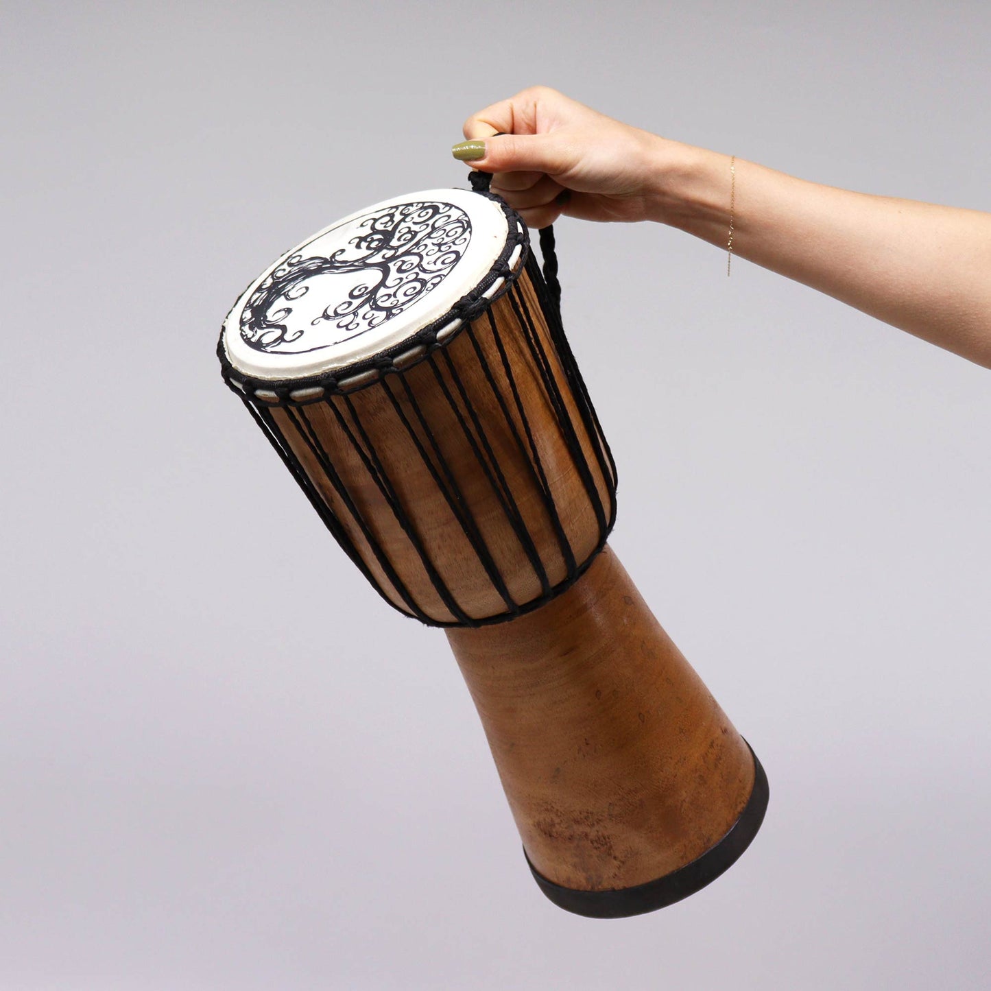 Tree of Life Wide Top Djembe Drum - 40cm