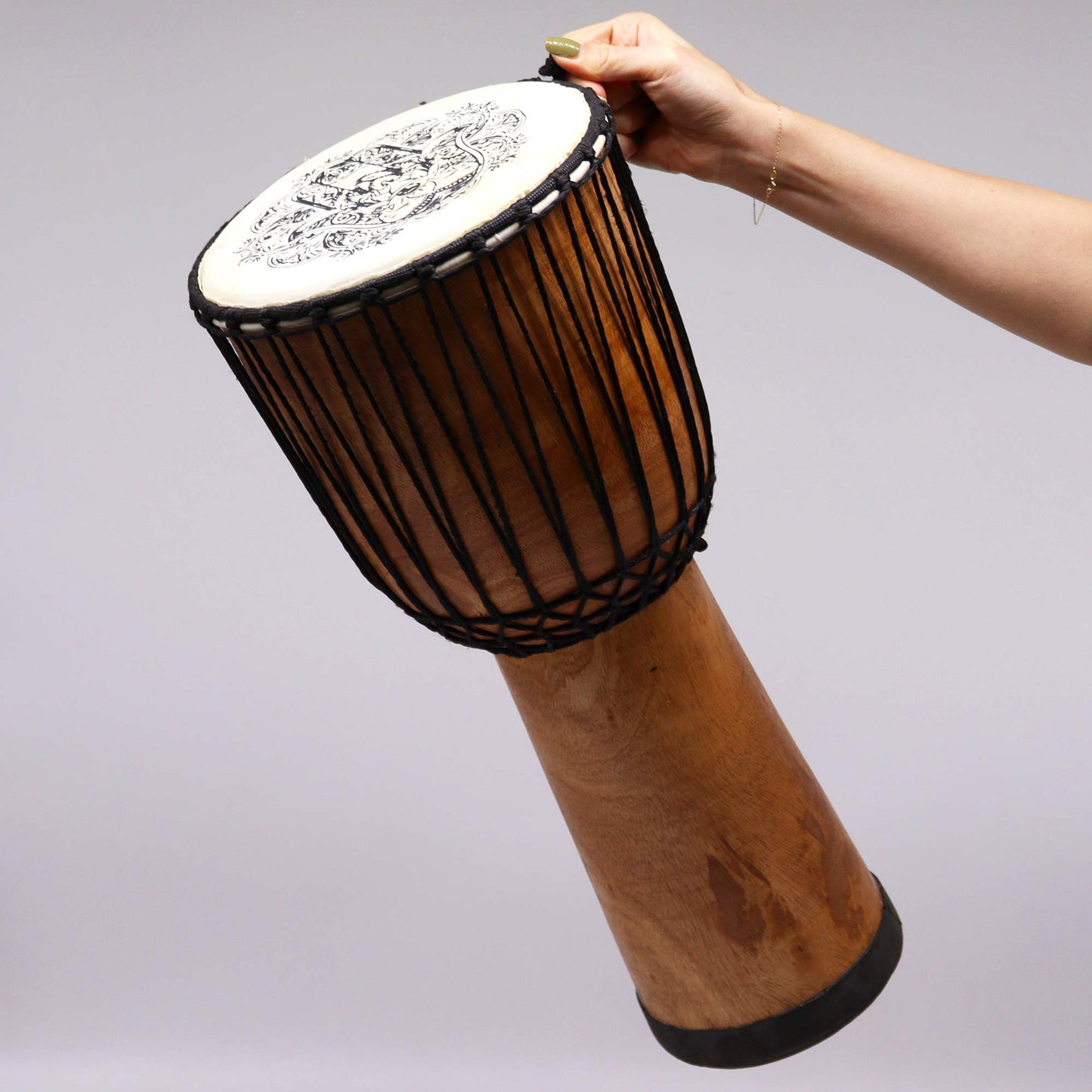 Hamsa Wide Top Djembe Drum - 50cm