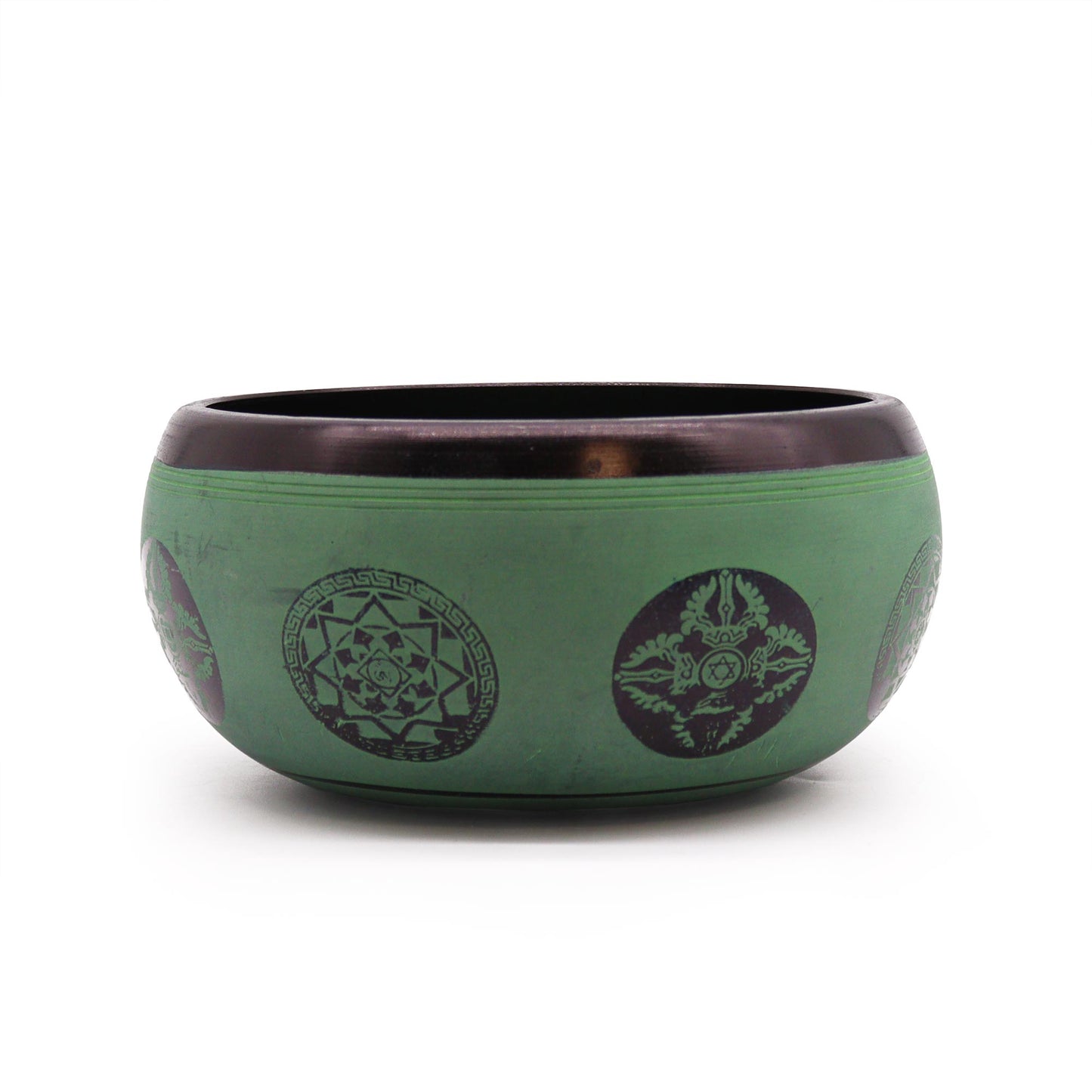 Earth Powder Singing Bowl - Mandala Buddha - 16cm